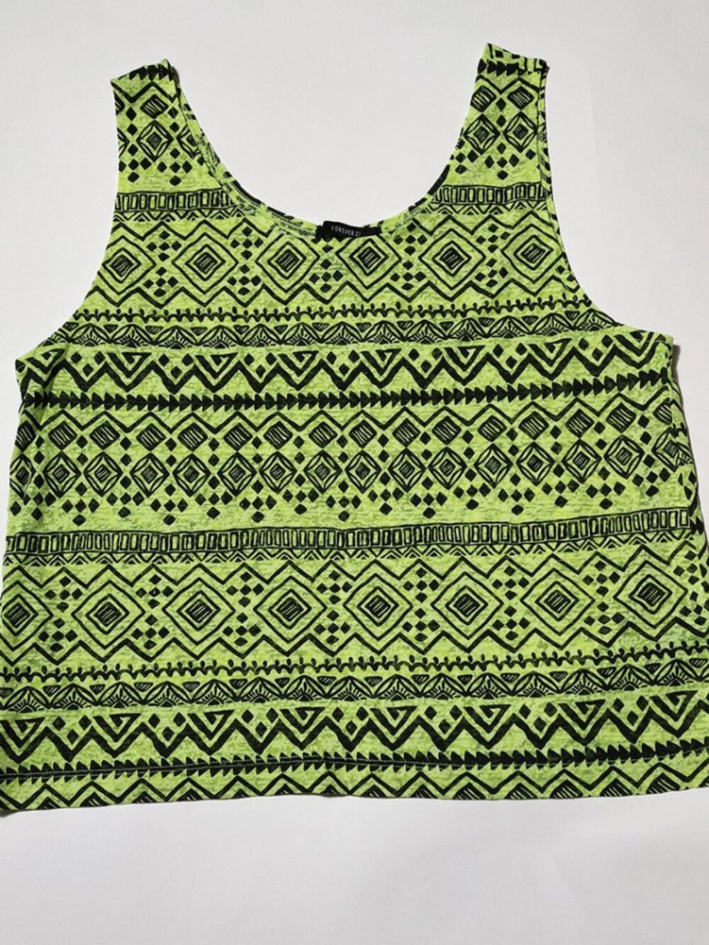Abstract Line Print Tank Top